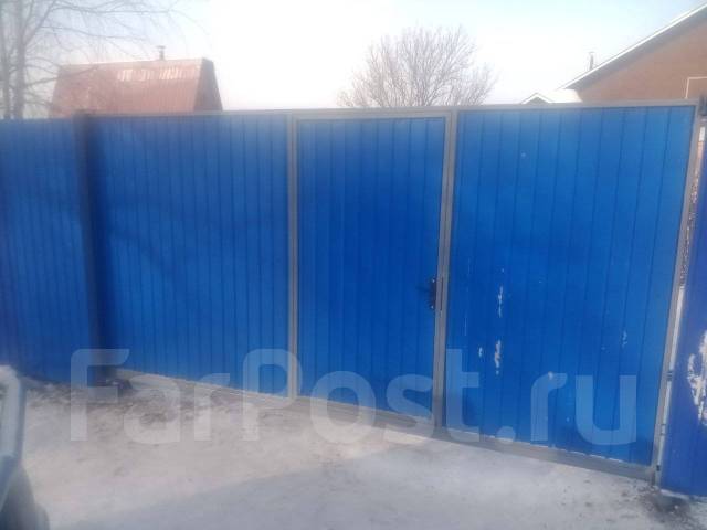 Заборы Ворота Откатные. Зимний монтаж, в наличии в Артеме