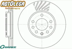 ���� ��������� ����� G-brake OPEL Astra G / H / Corsa C / Zafira A / B GR02798 ����