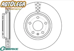 ���� ��������� �������� G-brake AUDI A4 07- / A5 / S5 07- / Q5 08- GR-20724 ����