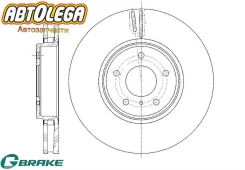 ���� ��������� �������� G-brake Nissan Infiniti QX70/ FX35 / 45 � 05- GR-21009 ����