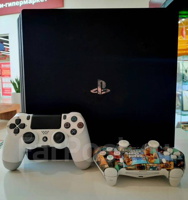 PlayStation 4 pro/ps4/1tb/1000гб/2 геймпада/400 игр/, б/у, в наличии ...