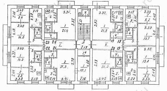 Планировки домов серии II-18/12 - move.ru