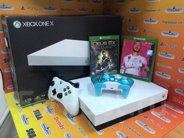 Xbox One X 1 TB + 2 ТОП-игры +2 джоя. Гарантия 3 мес. Приставкин/Центр ...