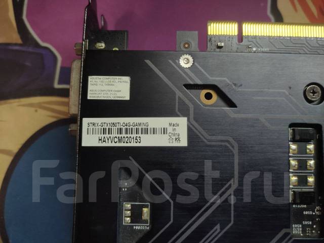 Две видео карты Asus Dual GTX 1060(6GB) и Asus 1050 TI(4GB) ROG Strix ...