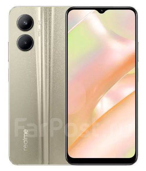 Realme С33 128 ГБ Новый, 6.50", моноблок, золотой, 4G LTE, Dual-SIM, в ...