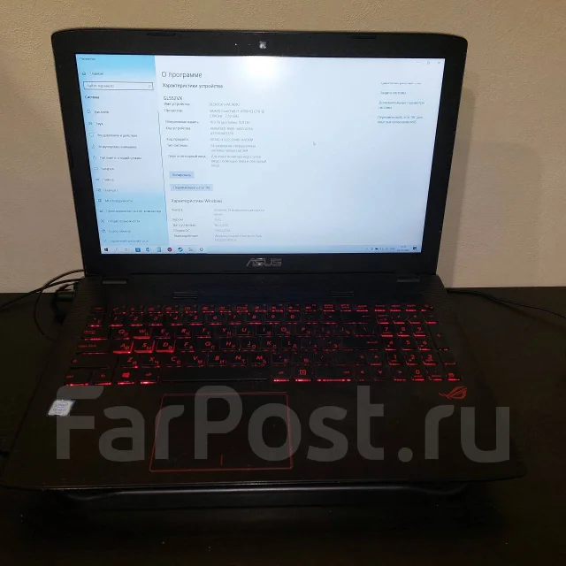 Asus ROG. 15.6", 2,6����, ��� 16 ��, ���� 1 000���, WiFi: 1, Bluetooth: 1, ����������� �� 777��. ����