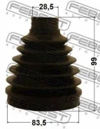 ������� ���� ���������� �������� pvc 83.5x99x28.5 | ����/��� | Febest 0415PV97 0415PV97 ����