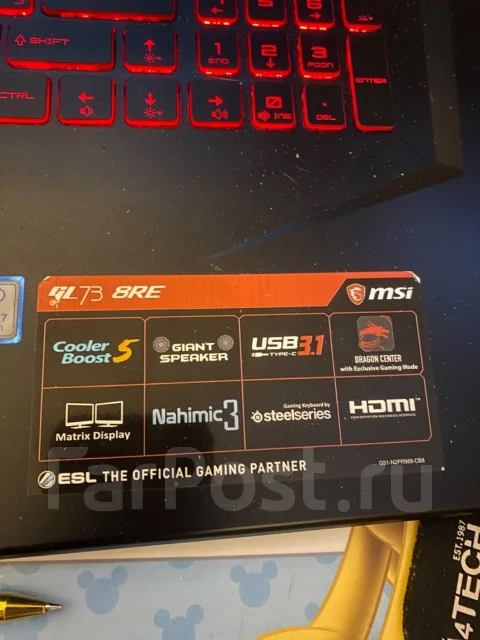 MSI GL73 8RE. WiFi: 1, Bluetooth: 1 ����