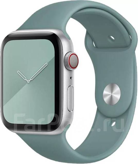 Силиконовые ремешок на застежке для Apple Watch 42, 44, 45 мм, новый, в ...
