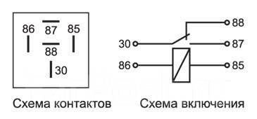 Реле 5 ти контактное схема подключения