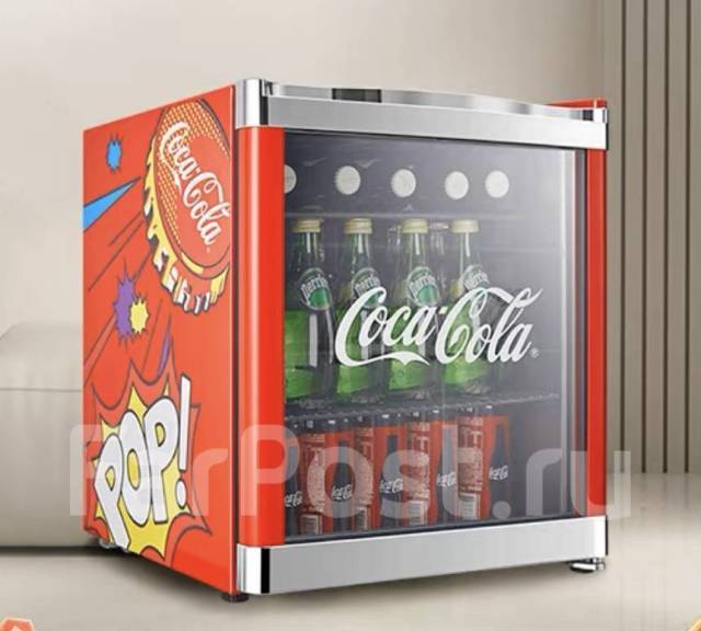 Мини-холодильник Coca-Cola | 42л | 0-15° | 3-слойное закаленное стекло ...