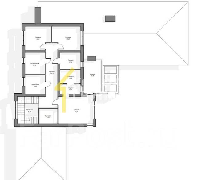 Проект дома «Рио», более 500 кв. м. 559,3 кв. м. 2 этажа, количество ...