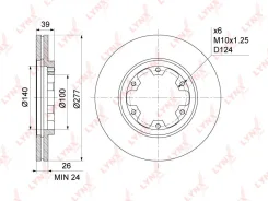 ���� ��������� ������������� (277x26) | ����� | LYNXauto BN1107 BN1107 ����