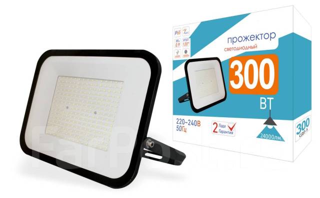Прожектор Светодиодный 300Вт 6500К 24000Лм IP65, новый, в наличии. Цена ...
