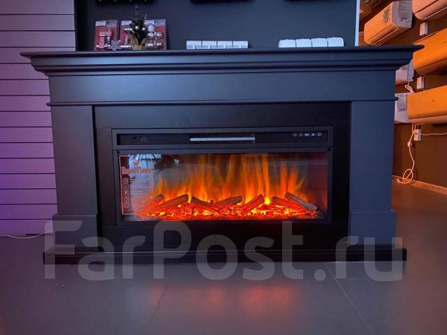 Электрокамин Royal Flame Vision 42 Log Led + Lindos Graphite Grey ...