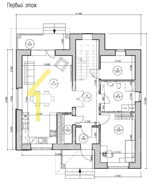 Проект дома «Атлант», 100-200 кв. м. 166,1 кв. м. 2 этажа, количество ...