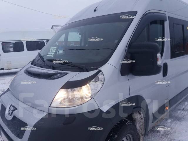 Накладки на передние фары (реснички) Fiat Ducato 2012-2013