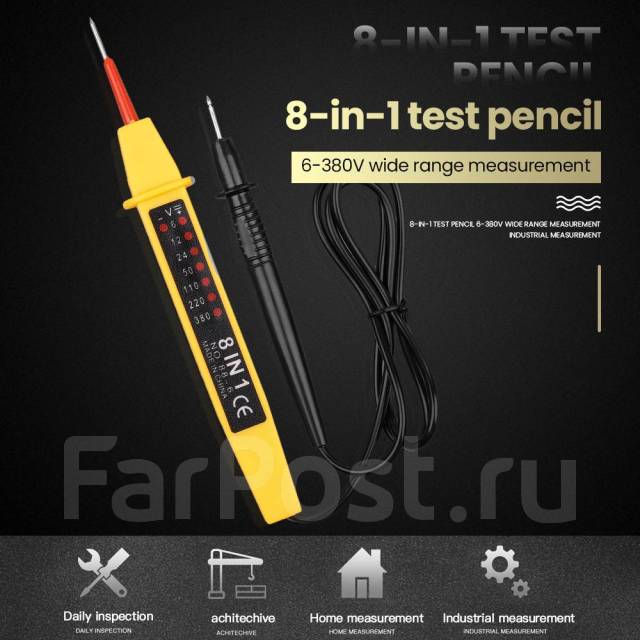 Тестер напряжения 6 - 380 В - Инструменты и строительное оборудование ...