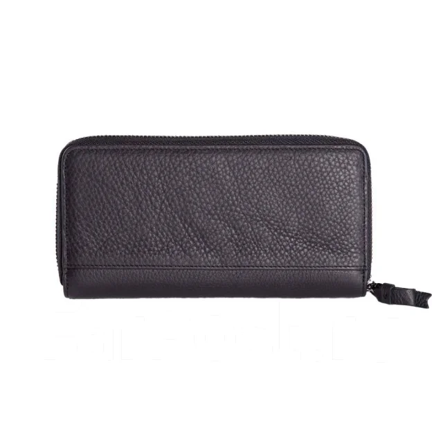 Женский Кошелёк на Замке, Contacts, Чёрный, Натуральная кожа ...