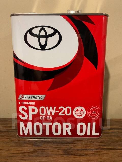 Моторное масло Toyota 0W-20 SP. Оригинал Япония! 08880-13205. 4литра ...