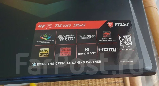 MSI GT75 Titan 9SG. 17.3", ��� 32 ��, WiFi: 1, Bluetooth: 1 ����
