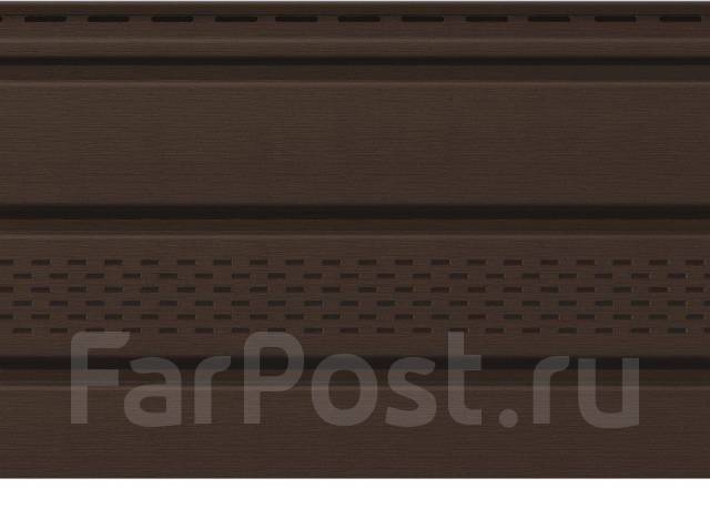 Соффит с перфорацией VOX Unicolor 300x3000 коричневый, в наличии. Цена ...