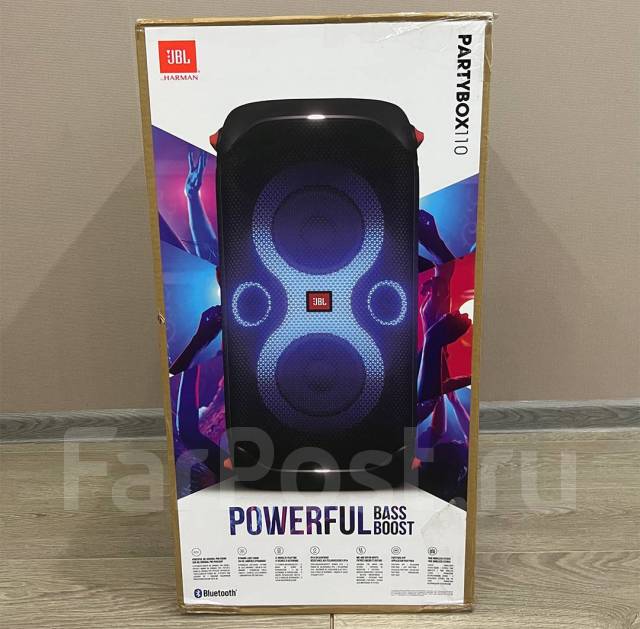 Портативная Аудиосистема Колонка JBL PartyBox 110 + Микрофон, новый, в ...