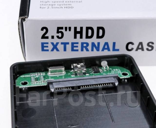 Внешний бокс для Жесткого диска 2.5 USB 2.0, Чёрный, новый, в наличии ...