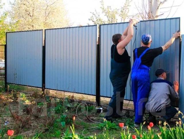 Монтаж забора. Заборы под ключ в Хабаровске