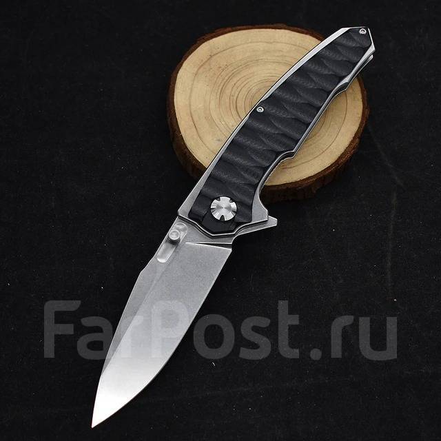 Складной нож "Камень" (сталь M390). рукоять - G10. На подшипнике ...