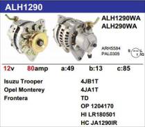 ��������� Isuzu 4JB1, 4JG2 12V 80A Bighorn KR Krauf ALH1290DD ����