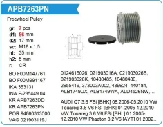 ���� ����������(�����) AUDI Q7 3.6, VW Touareg 3.6 Krauf APB7263DE ����