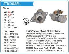 ������� Isuzu 6HK1,6HE1 5KW MH ������ Motorherz STM3968WA ����