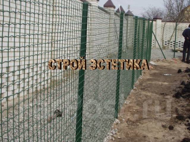 Установка заборов. 3д сетка, профлист, рабица, евроштакетник во ...