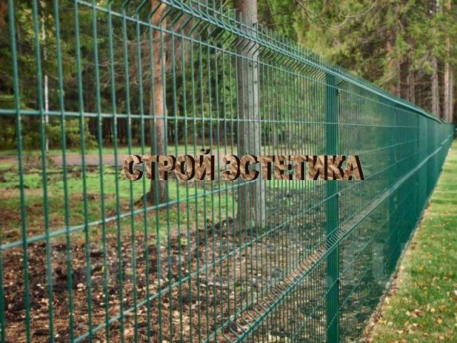Установка заборов. 3д сетка, профлист, рабица, евроштакетник во ...