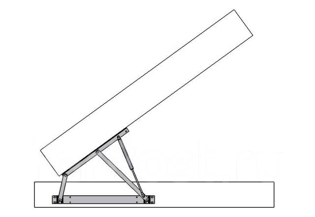 Механизм подъема кровати на газовых амортизаторах