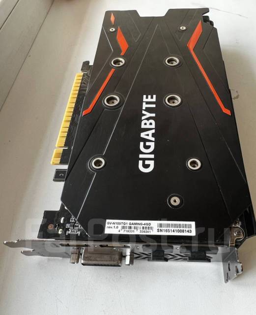 Видеокарта Gigabyte GeForce GTX 1050 Ti 4GB (G1 gaming), б/у, в наличии ...