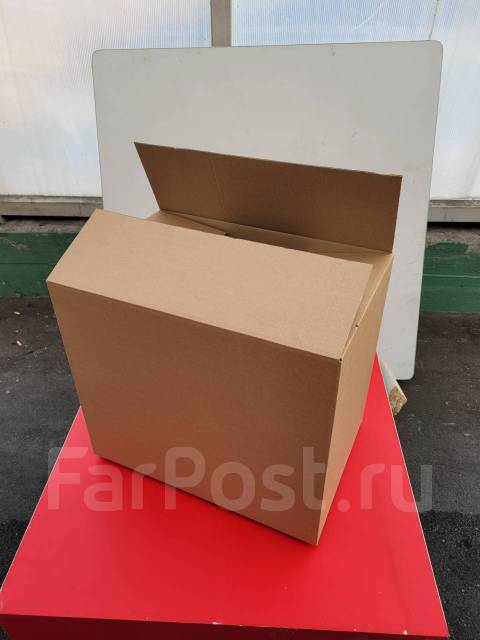 Коробки картонные 800x600x400, новый, в наличии. Цена: 150₽ во Владивостоке