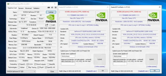 GeForce GT 520 ����