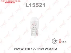 ����� W21W 12V 21W W3X16D L15521 Lynxauto L15521 ����