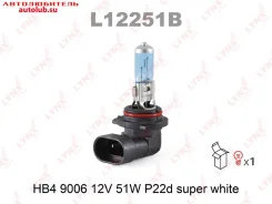 ����� HB4 12V 51W 4200K SW L12251B ������� Lynxauto L12251B ����