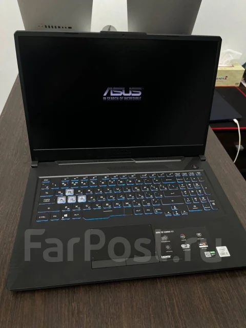 Asus TUF Gaming F17. 17.3", 4,5����, ��� 8 ��, ���� 512���, WiFi: 1, Bluetooth: 1, ����������� �� 5��. ����