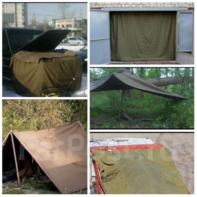 Плащ-палатка времён СССР, военная, новый, в наличии. Цена: 1 100₽ во ...