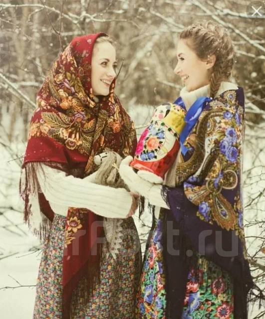 Русский народный костюм из платков