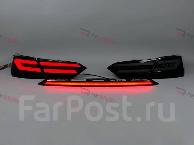 Стопы (задние фонари) Toyota Camry 70 Тюнинг LED Дымчатые купить во ...