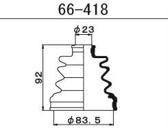   FB2078 (21x81,5x92) 1-56 Maruichi 66418 66418 