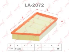 ������ ��������� LYNXauto LA2072 LA2072 ����
