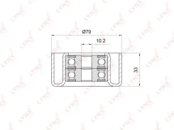����� �������� ���������� ����� LYNXauto PB7033 PB7033 ����