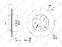 ���� ��������� ������������� (240x21) | ����� | LYNXauto BN1035 BN1035 ����
