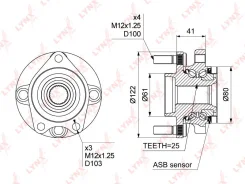 ������� ������ | ����� ����/��� | 4*100 LYNXauto WH1011 WH1011 ����